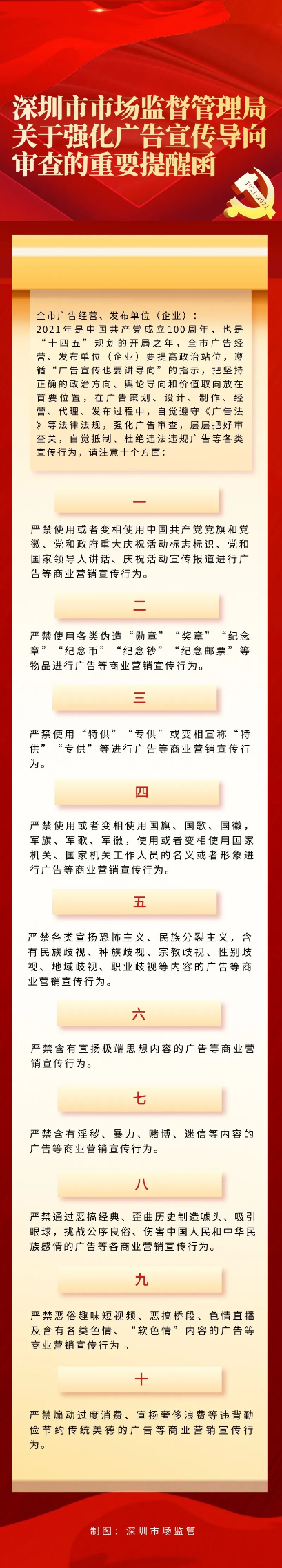 一個(gè)廣告被罰30萬！深圳發(fā)出廣告宣傳導(dǎo)向?qū)彶椤笆睢保? width=